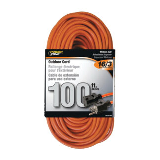 PowerZone 16/3 Outdoor Extension Cord, Orange OR501635