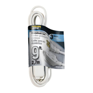 PowerZone 16/2 9' Extension Cord SPT-2 White OR660609