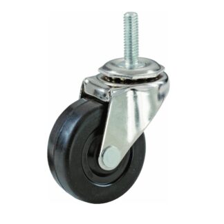 Shepherd 4" Caster, Rubber, with 1/2" X 1-1/2" Threaded Stem 9196