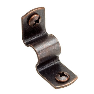 Shur-Trim Stair Rod Clips, Antique Brass, 8 Pack SR-500508