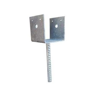 3-1/2" X 3-1/2" Elevated Post Bracket, Galvanized 354