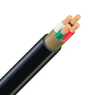 Southwire 10/4 SOOW 4-Conductor Electrical Wire - Black 4/10SOOW