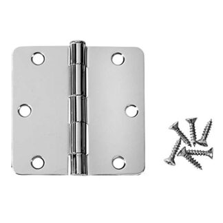 Taymor 1/4" Radius Hinge, 3.5" X 3.5", Polished Chrome 25-8645B