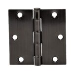 Taymor 3" X 3" Square Corner Butt Hinge, Oil Rubbed Bronze 25-PK8544A