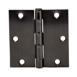 Taymor 3" X 3" Square Corner Butt Hinge, Oil Rubbed Bronze 25-PK8544A