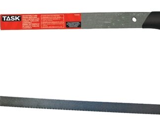 TASK T22468 Tube Frame Hacksaw, 10, 12 in L Blade, Carbon Steel Frame