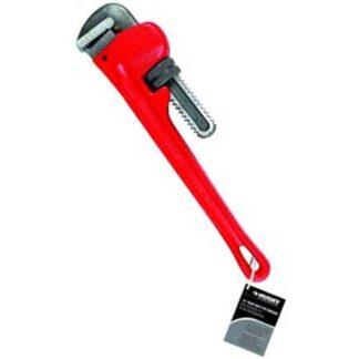 TASK T25432 Pipe Wrench, 10 in L, Milled Jaw, Steel, I-Beam Handle