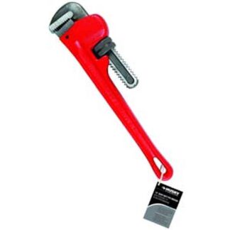 TASK T25438 Pipe Wrench, 18 in L, Milled Jaw, Steel, I-Beam Handle