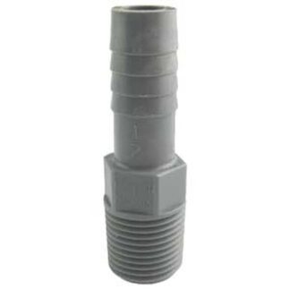 Boshart UPPA-05 Pipe Adapter, 1/2 in MPT Insert, Gray