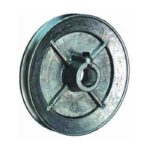 DYNALINE 55400 Die-Cast Pulley, 1/2 in Bore, 1-1/2 in OD, 1-Groove, 3L, 4L Belt, Aluminum