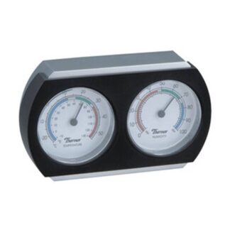 HYGROMETER INDOOR SILVER/BLACK