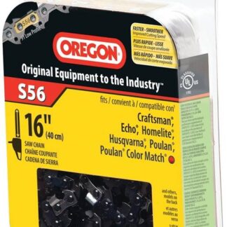 Oregon S56 Chainsaw Chain, 16 in L Bar, 0.05 Gauge, 3/8 in TPI/Pitch, 56-Link
