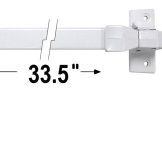 IDEAL SECURITY VP Series SK4390W Touch Bar Latch Set, 2 in Thick Door, For: 36 in W Out-Swinging Doors