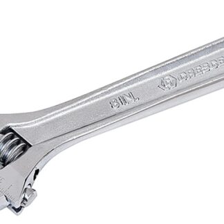 Crescent AC28VS Adjustable Wrench, 8 in OAL, 1-1/8 in Jaw, Steel, Chrome, Non-Cushion Grip Handle