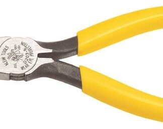 KLEIN TOOLS D203-7 Nose Plier, 7-3/16 in OAL, 1-1/4 in Jaw Opening, Yellow Handle, Dipped Handle, 0.688 in W Jaw