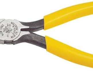 KLEIN TOOLS D203-6 Nose Plier, 6-5/8 in OAL, 2 in Jaw Opening, Yellow Handle, Dipped Handle, 11/16 in W Jaw