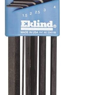 Eklind 10609 Hex Key Set, 9-Piece, Steel, Black