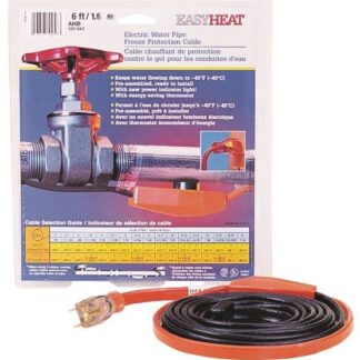 EasyHeat AHB-013A Pipe Heating Cable, 120 VAC, 3 ft L