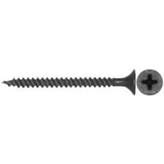 Reliable RzR Series DS83C5 Screw, #8-15 Thread, 3 in L, Fine, Partial Thread, Bugle, Flat Head, Phillips Drive, Steel