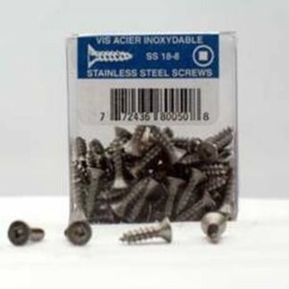 Reliable FKAS612VP Screw, 1/2 in L, Flat Head, Square Drive, Self-Tapping, Type A Point, Stainless Steel, 100 BX