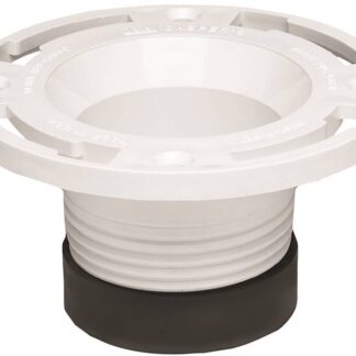 Oatey 43651 Closet Flange, 4 in Connection, PVC, White