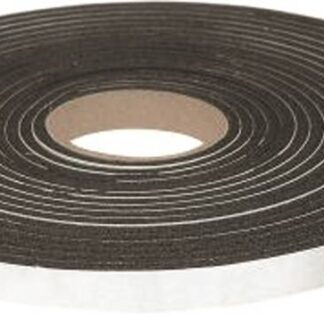 Climaloc Plus CF21003 Foam Tape, 3/8 in W, 10 ft L, 1/4 in Thick, Sponge Rubber, Black