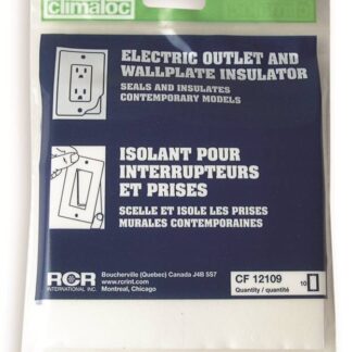 Climaloc CF12109 Outlet and Switch Insulator, 4-1/8 in L, 2-1/2 in W, White