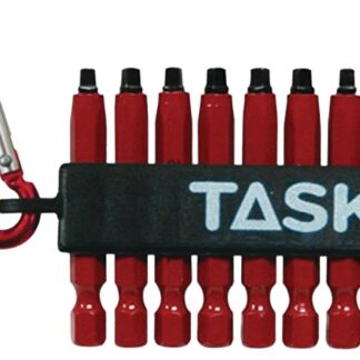 TASK T67916 Carabiner Clip Set, 10-Piece, Steel, Red