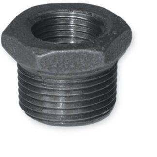 aqua-dynamic 5521-942 Hex Pipe Bushing, 3/4 x 3/8 in, Threaded, Iron, 150 psi Pressure