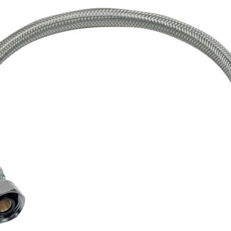 aqua-dynamic 3230 Series 3230-200 Braided Faucet Connector, Flexible, 3/8 in Inlet, Compression Inlet, 1/2 in Outlet
