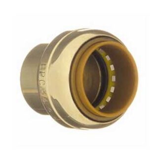 aqua-dynamic 9492-304 Push-Fit Cap, 3/4 in, Brass