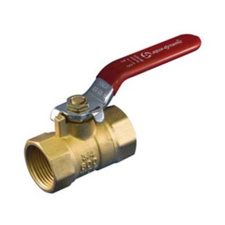 aqua-dynamic 1197-904 Ball Valve, 3/4 in Connection, Threaded, 600 psi Pressure, Brass Body