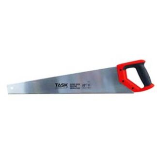 TASK Supercut Series T88022 Toolbox Saw, 22 in L Blade, 8 TPI, Soft Touch Grip Handle, Rubber Handle