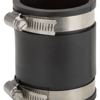 ProSource Coupling, 2 in x 2 in, PVC, Black