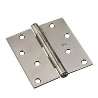 Onward 820ANB Butt Hinge, 3 in H Frame Leaf, 3/32 in Thick Frame Leaf, Steel, Antique Nickel, Removable Pin, 40 lb