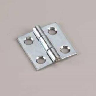 Onward 839XV Butt Hinge, 3 in H Frame Leaf, 3/32 in Thick Frame Leaf, Steel, Zinc, Non-Removable Pin, 25 lb