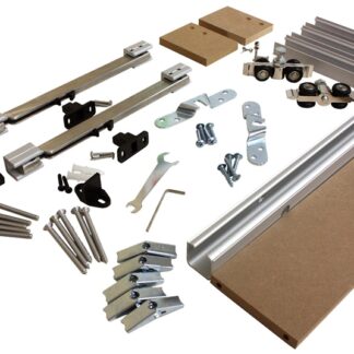 Onward 2460502MDFPVC Decorative Concealed Rail System, 2 m L Track, Aluminum, Mill, Wall Mounting