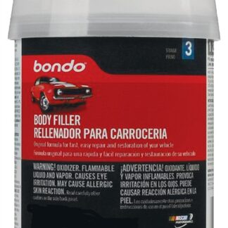 Bondo 261C Body Filler, 1 pt Can, Paste, Pungent Organic