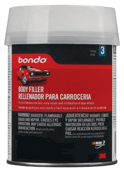 Bondo 261C Body Filler, 1 pt Can, Paste, Pungent Organic