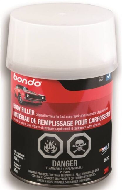 Bondo 262C Body Filler, 1 qt Can, Paste, Pungent Organic