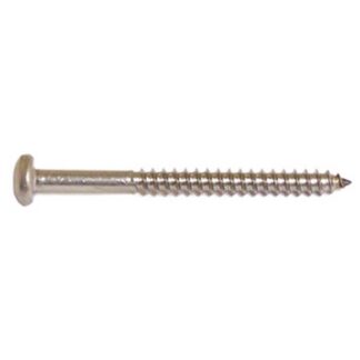 Reliable PKAS61VP Screw, #6-18 Thread, Pan Head, Square Drive, Type A Point, Stainless Steel, 100 BX