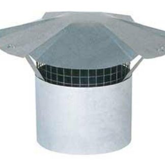 Imperial GV0597 Rain Cap with Arrestor, 5 in Dia, Galvanized Steel