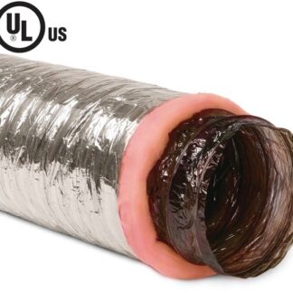 Imperial MEA-0325 Air Duct, 25 ft L, Polyester, Silver