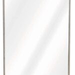 Zenith X311 Medicine Cabinet, 16-1/8 in OAW, 4-1/8 in OAD, 20-3/16 in OAH, Polystyrene, Gray, Metallic, 2-Shelf