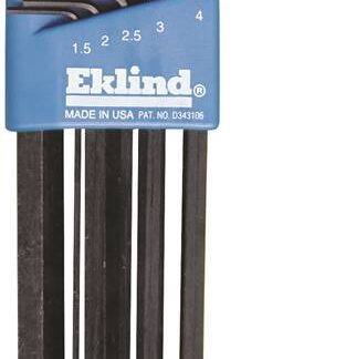 Eklind 13609 Hex Key Set, 9-Piece, Steel, Black