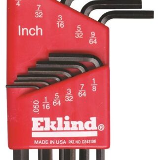 Eklind 10111 Hex Key Set, 11-Piece, Steel, Black