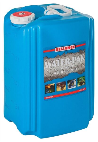 Reliance Products 8820-03 Water Container, 5 gal Capacity, Polyethylene, Blue