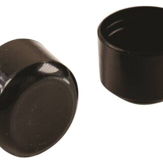 Shepherd Hardware 9112 Furniture Leg Tip, Round, Plastic, Black, 5/8 in ID Dia