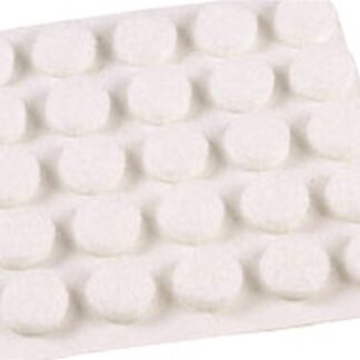 Shepherd Hardware 9957 Furniture Pad, Felt Cloth, White, 3/8 in Dia, Round