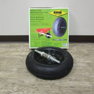 Erie E-9000261 Wheelbarrow Kit, Tubeless, 16 in Dia Tire, 4 in W Tire, 1.35 in Dia Hub, 2-3/4 in L Hub